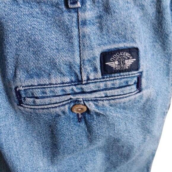 Vtg 90s Levis Women's Jeans Dockers Acid Wash Relaxed Fit High Rise Mom 16 33x30 - Picture 5 of 6